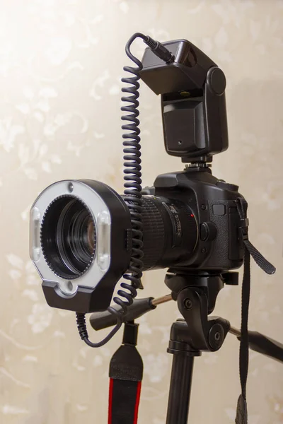 Camera Lens Photograph Studio — Stock Photo, Image