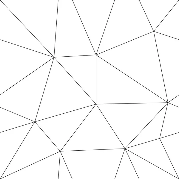 シームレスなベクトル パターン ライン三角形 低ポリ ライン アート背景 — ストックベクタ