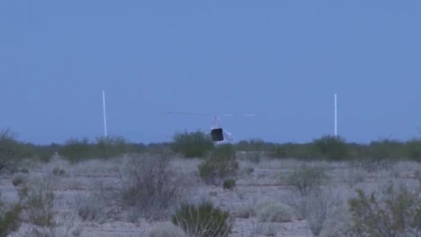 Vista Lontano Esplosione Durante Pratica Militare — Video Stock