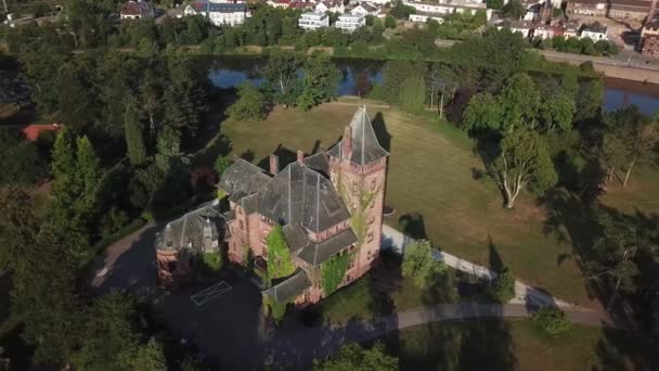 Vista Céu Antigo Castelo Alemanha — Vídeo de Stock