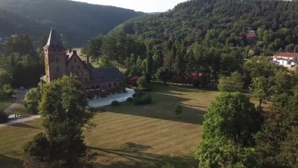 Drone Approche Château Allemagne — Video