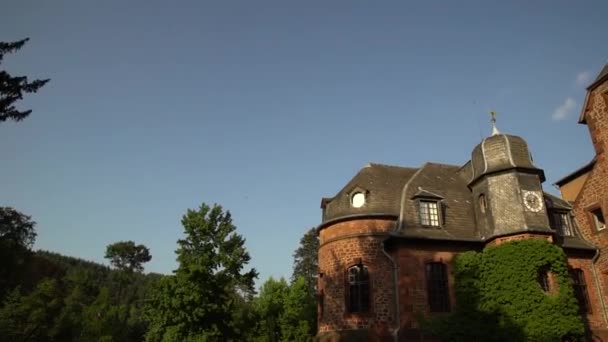 老城堡的看法在德国 — 图库视频影像
