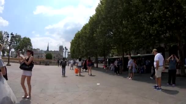 漫步巴黎的公共公园 — 图库视频影像