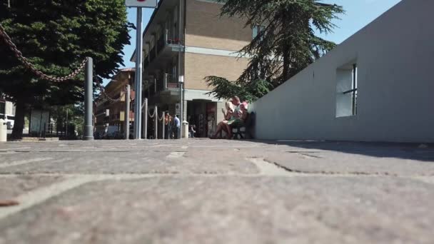 Eine Klare Straße Piemont — Stockvideo