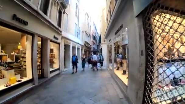 Commercial Passage Venice — Stock Video