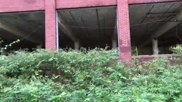 放棄されたミシガン州のビル — ストック動画