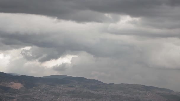 Pohled Bogota Zamračený Den — Stock video
