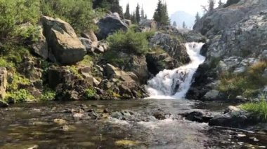 Güzel bir Ulusal Ormanı akışında nehir manzarası