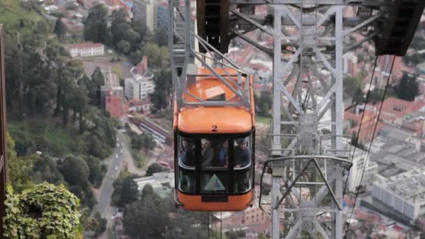 Metrocable Monserrat Hill Bogota — Wideo stockowe