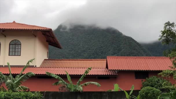 Waktu Selang Kabut Puncak Gunung — Stok Video