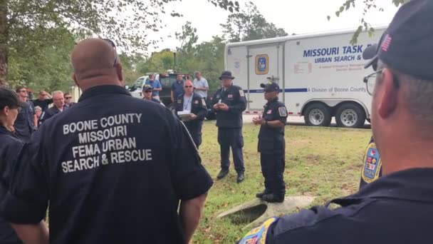 Preparativi Missouri Search Rescue Squadron Prima Dell Uragano Firenze — Video Stock