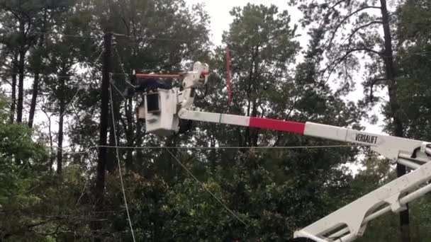 Ingénieurs Électriques Pendant Réparation — Video