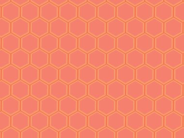 Meyve renkli altıgen desen