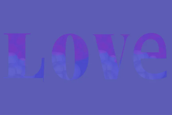 Liebe ist das Wort — Stockvektor