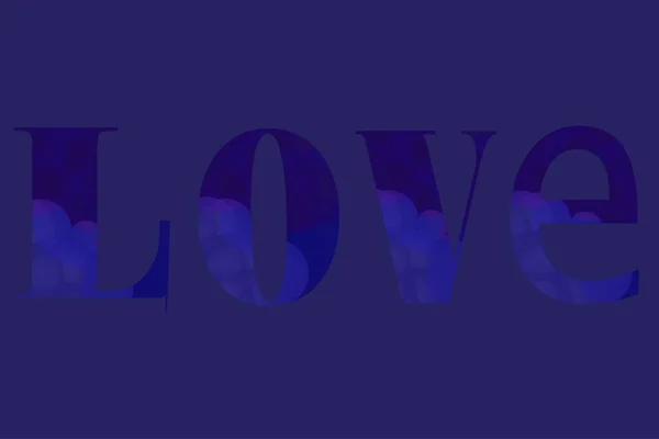Láska je slovo — Stockový vektor
