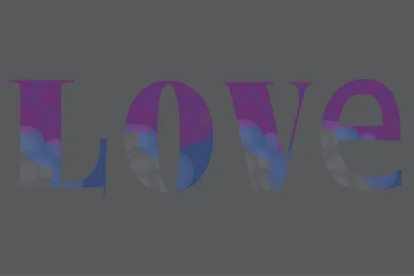 Amor es la palabra — Archivo Imágenes Vectoriales