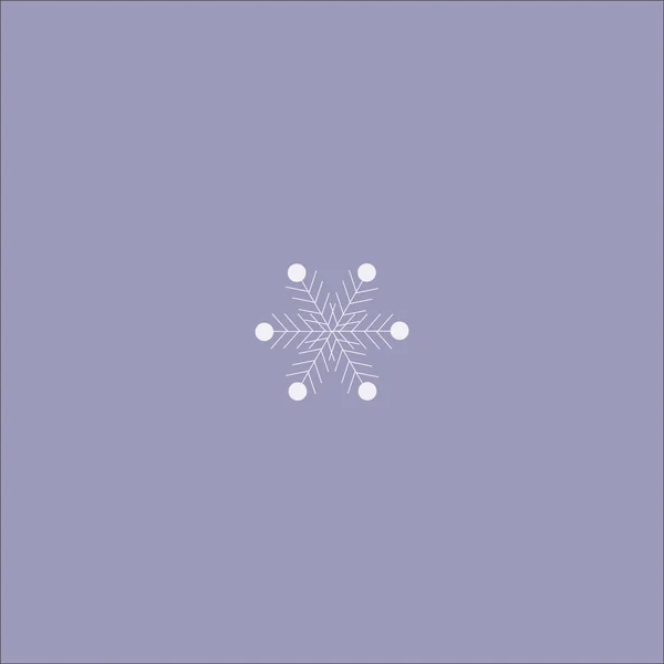 Snöflinga Minimal Design — Stock vektor