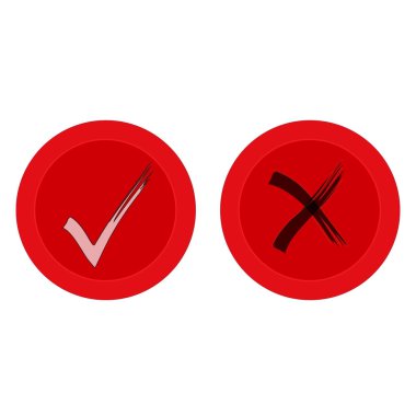 Fırça onay işaretlerinin düğmeleri