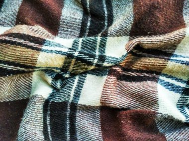 Yün Battaniye bir kafes doku