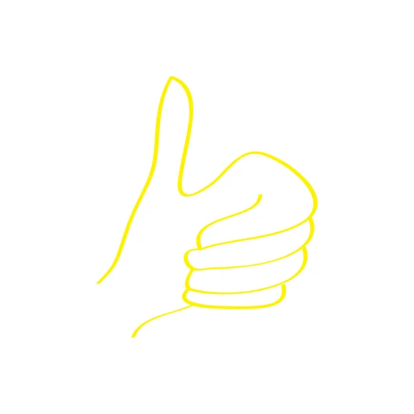 Žlutá jako původní obrázek ikony — Stockový vektor