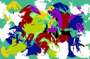 Parlak guaş doku boyalı