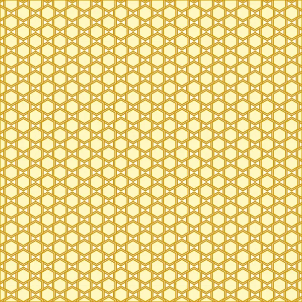 Gouden zonnige honingraat patroon — Stockvector