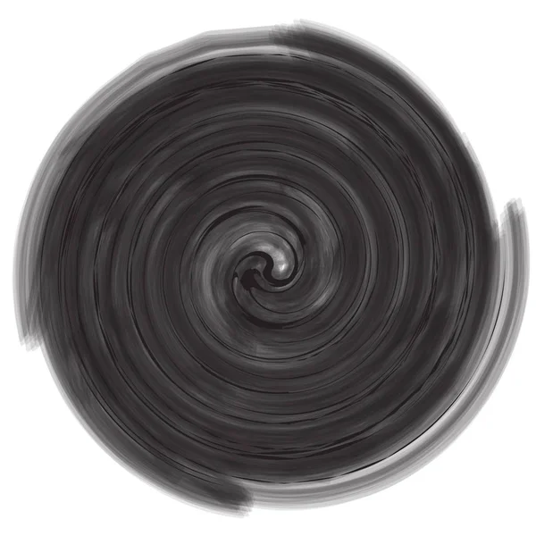 Pinceau noir spirale — Photo