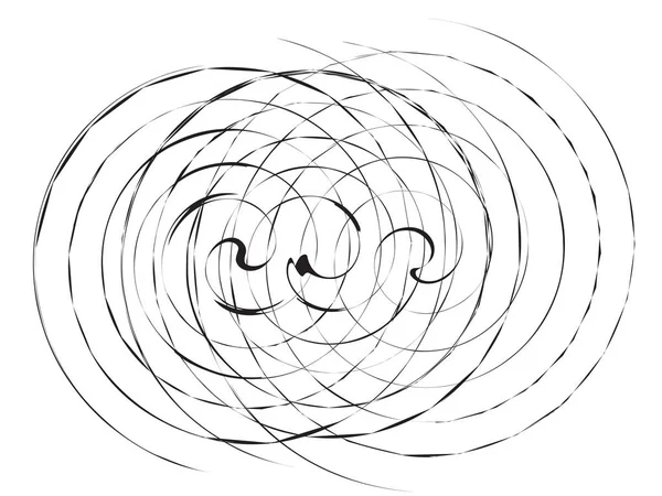 Pinsel Spirale abstrakten Hintergrund — Stockvektor