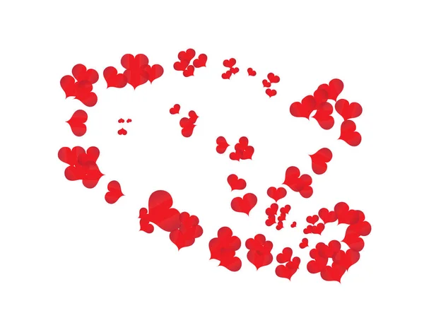 Coeurs funky Confettis Chaos — Image vectorielle