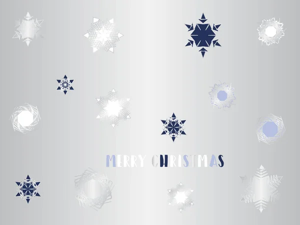 Paper Snowflakes Backdrop — Stock Vector