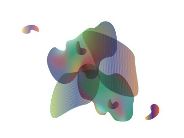 Soyut dinamik şekiller tasarım vektör