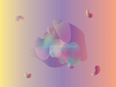 Soyut dinamik şekiller tasarım vektör