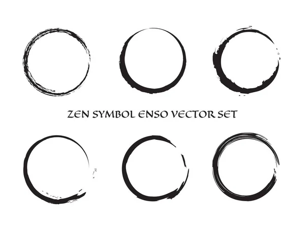 Fırça daireler vektör seti