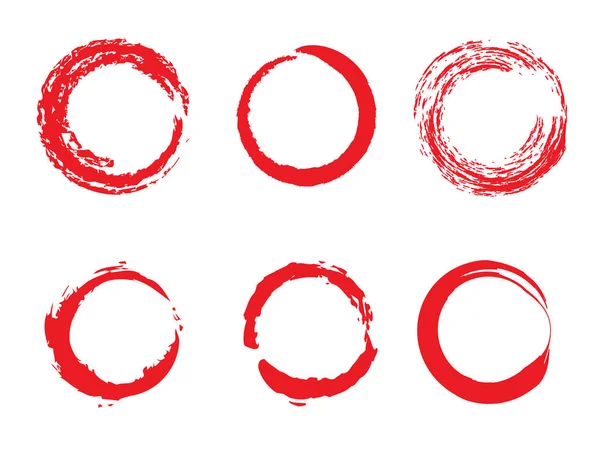 Fırça daireler vektör seti