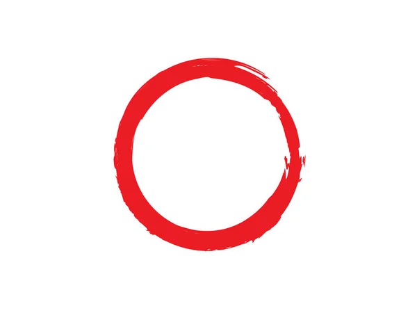 Bouddhisme zen Cercle symbolique — Image vectorielle