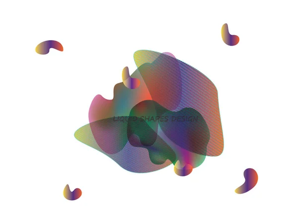 抽象动态形状矢量设计 — 图库矢量图片