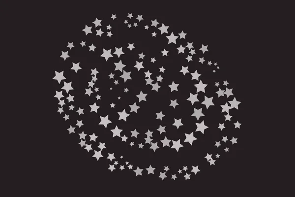 Plantilla Vector Estrellas de Plata — Vector de stock