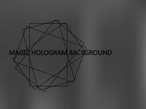 Hologramm aus glänzendem Metall — Stockvektor