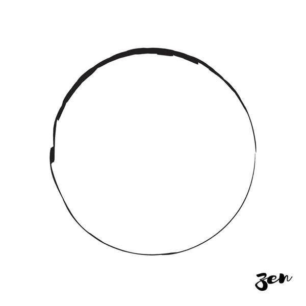 Symbole Zen Enso Conception vectorielle — Image vectorielle
