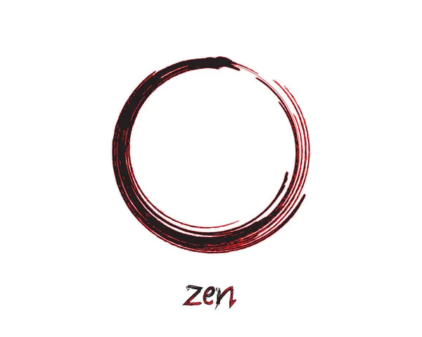 Projeto do símbolo de Zen Enso — Vetor de Stock