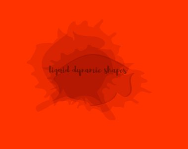 Sıvı lekeler soyut şablonu