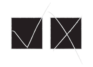 onay işaretleri seti