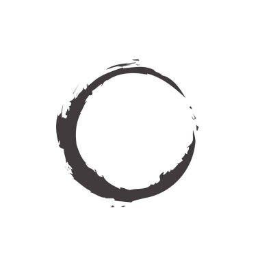 Fırça konturu Enso sembolü