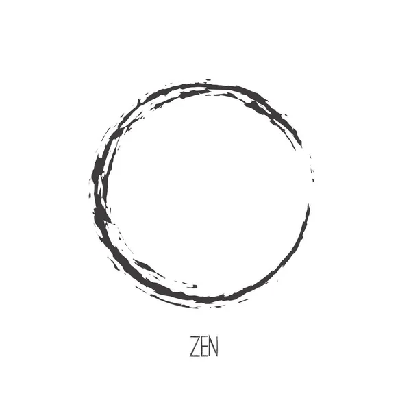 Fırça konturu Enso sembolü