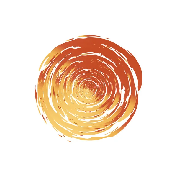 Swirl Fire Circle — Stock Vector