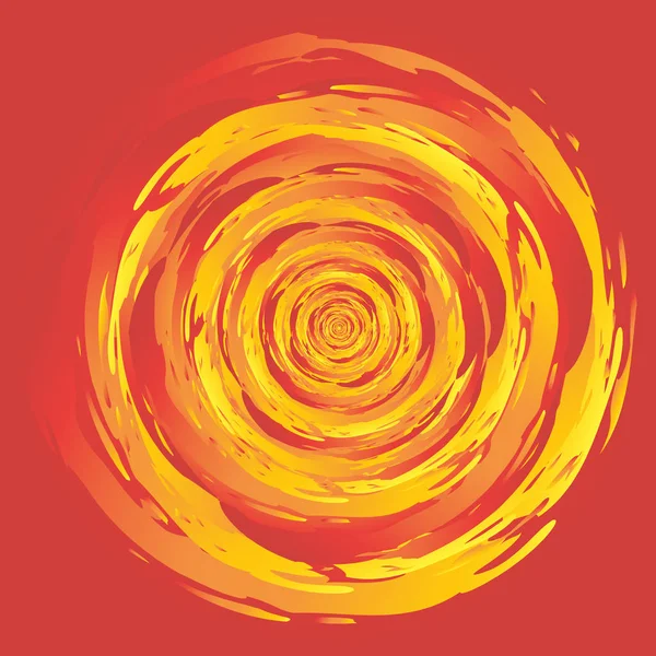 Swirl Fire Circle — Stock Vector