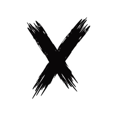 Onay işareti tasarım çapraz