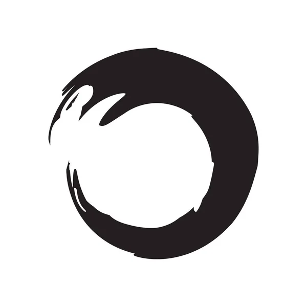 ストローク Enso ベクター デザイン — ストックベクタ