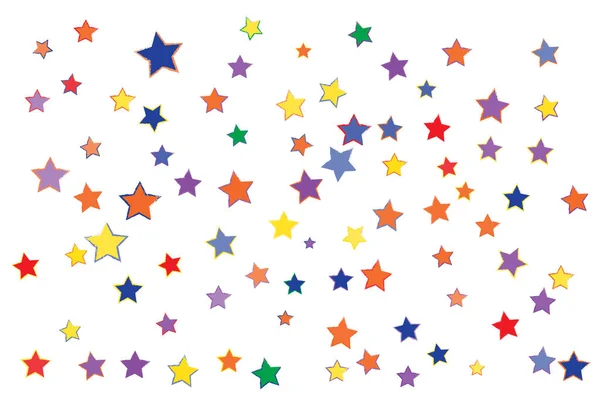 Grunge Confetti Stars — Stock Vector