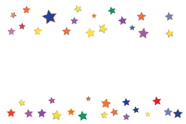 Grunge Confetti Stars — Stock Vector